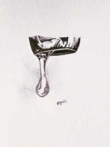 Realistic Water Drop from tap