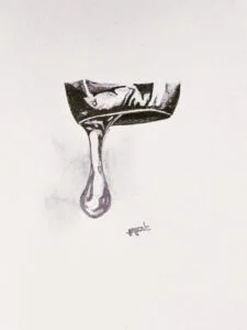 Realistic Water Drop from tap